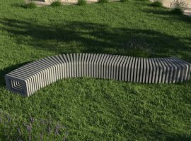 Snake Bench is a bench with an elegant design, perfectly suited to both interiors and exteriors. A quality, long-lasting product that is resistant to weather conditions.