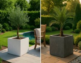 Il vaso Cube S, M, L in calcestruzzo GFRC a strato sottile è un prodotto durevole, di alta qualità e moderno, con un design originale ed elegante.
